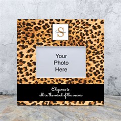 Personalized Animal Skin Initial Name Any Text Box Photo Frame