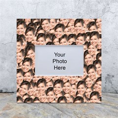 Personalized Many Face Photo Box Photo Frame - White Box Photo Frame 4  x 6 