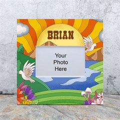 Personalized Sychedelic Pet Photo Name Box Photo Frame