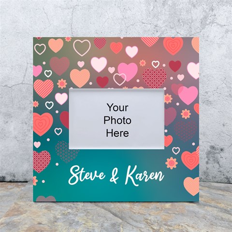 Personalized Love Heart Name Box Photo Frame By Joe Front