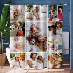 Personalized 11 Photo Family Shower Curtain