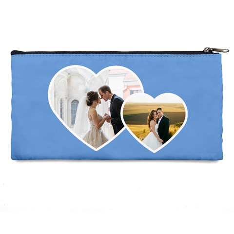 Personalized Heart Frame Photo Pencil Case By Katy Back
