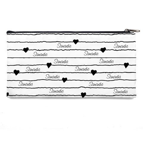 Personalized Heart Line Name Pencil Case By Katy Back