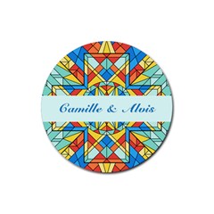 Personalized Church Name Rubber Coaster (Round) Personalized Church Name Rubber Coaster (Round)