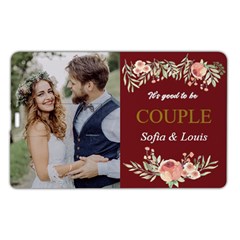 Personalized Name Any Text Couple Wedding Memories Gift Name Card Style Usb Flash Drive