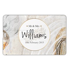 Personalized Marble Frame Wedding Family Name Card Style Usb Flash Drive