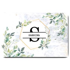 Personalized Initial Name Floral Doormat