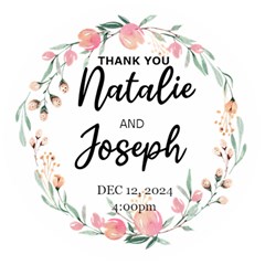 Personalized Wedding Gift Name Any Text Wooden Bottle Opener - Wooden Bottle Opener (Round)