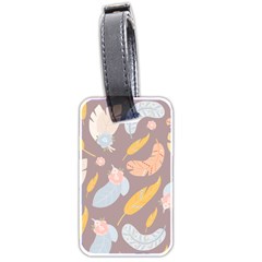Personalized Name Feather Luggage Tag (two Sides)