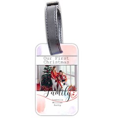 Personalized Name Photo Family Luggage Tag (two Sides)