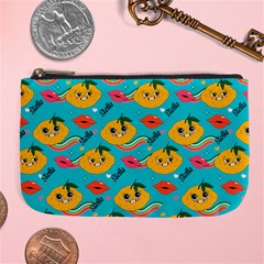 Personalized Lemon Kisses Name Any Text Large Coin Purse