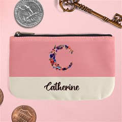 Personalized Initial Name Large Coin Purse