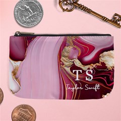 Personalized Initial Name Marble Name Large Coin Purse