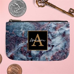 Personalized Initial Name Marble Large Coin Purse