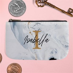 Personalized Initial Name Marble Large Coin Purse