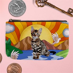 Personalized Sychedelic Pet Photo Large Coin Purse