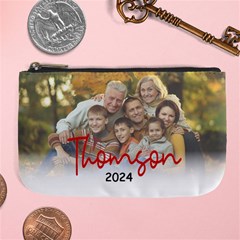 Personalized Photo Family Name Any Text Large Coin Purse Personalized Photo Family Name Any Text Large Coin Purse