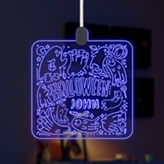 Personalized Happy Halloween Name Any Text Led Acrylic Ornament