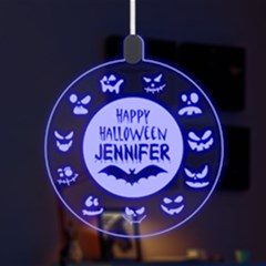 Personalized Happy Halloween Name Any Text LED Acrylic Ornament Personalized Happy Halloween Name Any Text LED Acrylic Ornament