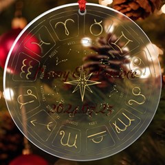 Personalized Name Constellation UV Print Acrylic Ornament Round