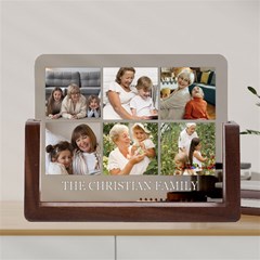 Personalized 6 Photo Family Name Any Text Acrylic Uv Print 8  Tabletop Frame
