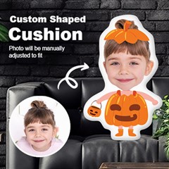 Personalized Photo in Pumpkin Monster2 Cartoon Style Custom Shaped Cushion - Cut To Shape Cushion Case Personalized Photo in Pumpkin Monster2 Cartoon Style Custom Shaped Cushion - Cut To Shape Cushion Case