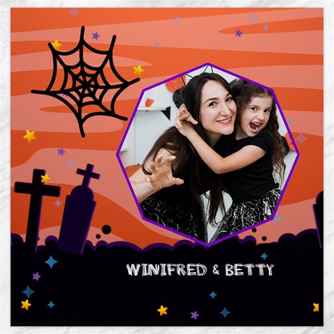 Personalized Photo Halloween Cemetery Canvas By Katy 19 x19.27  Canvas - 1