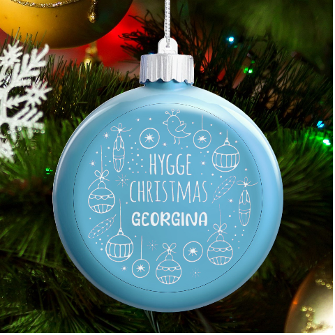 Personalized Christmas Any Text Name Led Glass Round Ornament By Joe Front