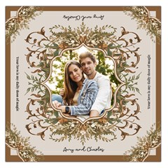 Personalized Photo Name Any Text Square Satin Scarf
