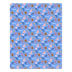 Personalized Christmas Name Any Text Two Sides Premium Plush Fleece Blanket