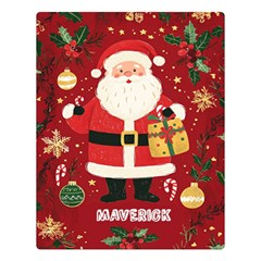 Personalized Christmas Name Any Text Two Sides Premium Plush Fleece Blanket - 80  x 56  Two Sides Premium Plush Fleece Blanket (Large)