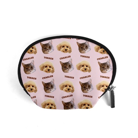 Personalized Pet Head Name Accessory Pouch (small) By Joe Front