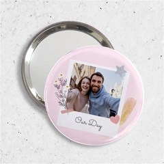 Personalized Photo Any Text Polaroid Style Handbag Mirror