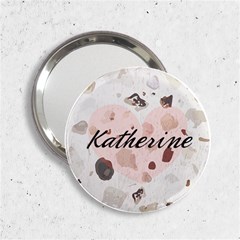 Personalized Name Any Text Stone Pattern Handbag Mirror