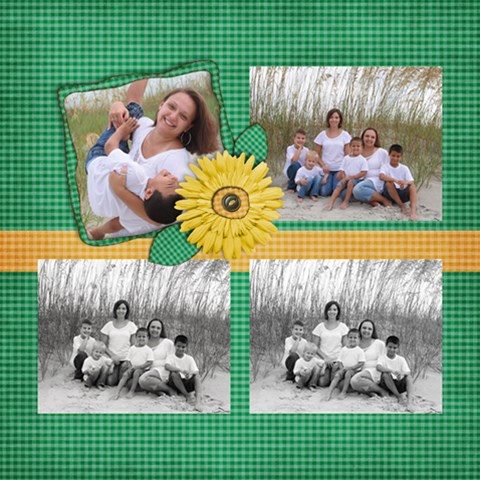 8 Gingham Quick Pages By Mikki 12 x12  Scrapbook Page - 6