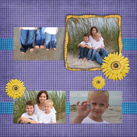 8 Gingham Quick Pages By Mikki 12 x12  Scrapbook Page - 7