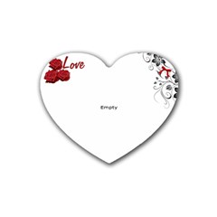 jj coaster - Rubber Coaster (Heart)