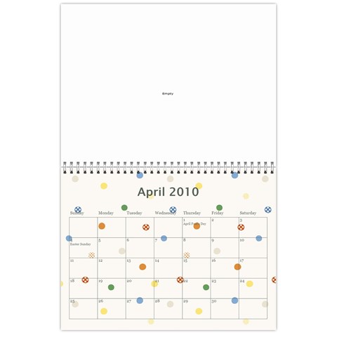 Calendar Of Vacation By Tammy Hughes Apr 2010
