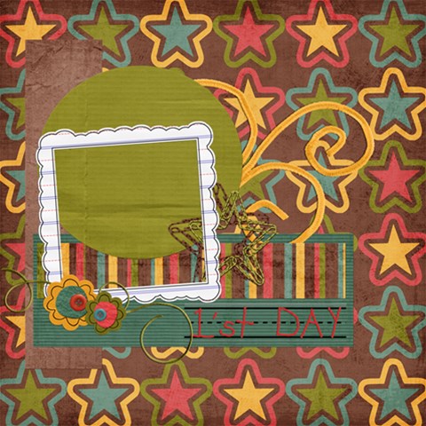Quick Pages Made With Back To School Kit By Sheena 12 x12  Scrapbook Page - 5