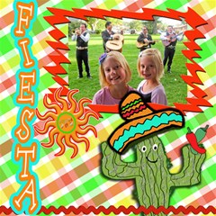 Fiesta Scrapbook Page