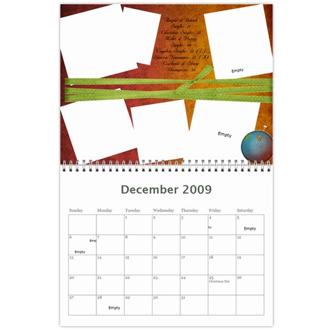 18 Mo Calendar By Colette Dec 2009