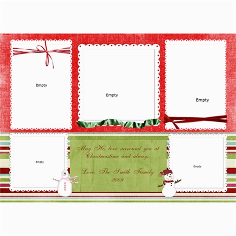Xmas5x7 By Starla Smith 7 x5  Photo Card - 2