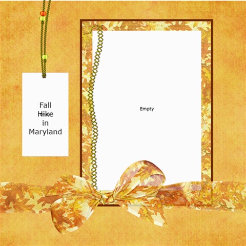 Created With Autumn Blessings! By Diann 8 x8  Scrapbook Page - 1