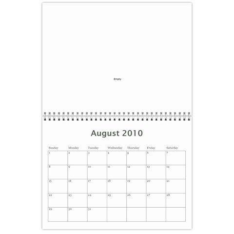 Calender By Reba Aug 2010