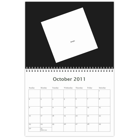 Prisbrey Calendar By Rebekah Prisbrey Oct 2011
