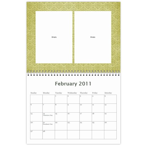 Prisbrey Calendar By Rebekah Prisbrey Feb 2011