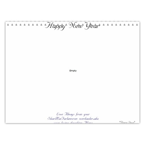 Sharimac Calendar By Alana Last Logo Page