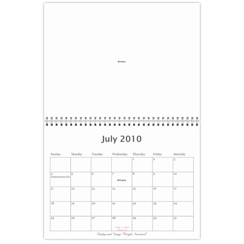 Sharimac Calendar By Alana Jul 2010