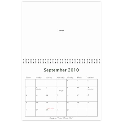 Sharimac Calendar By Alana Sep 2010