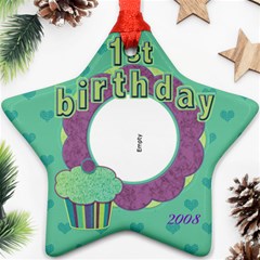 1st birthday - Ornament (Star)